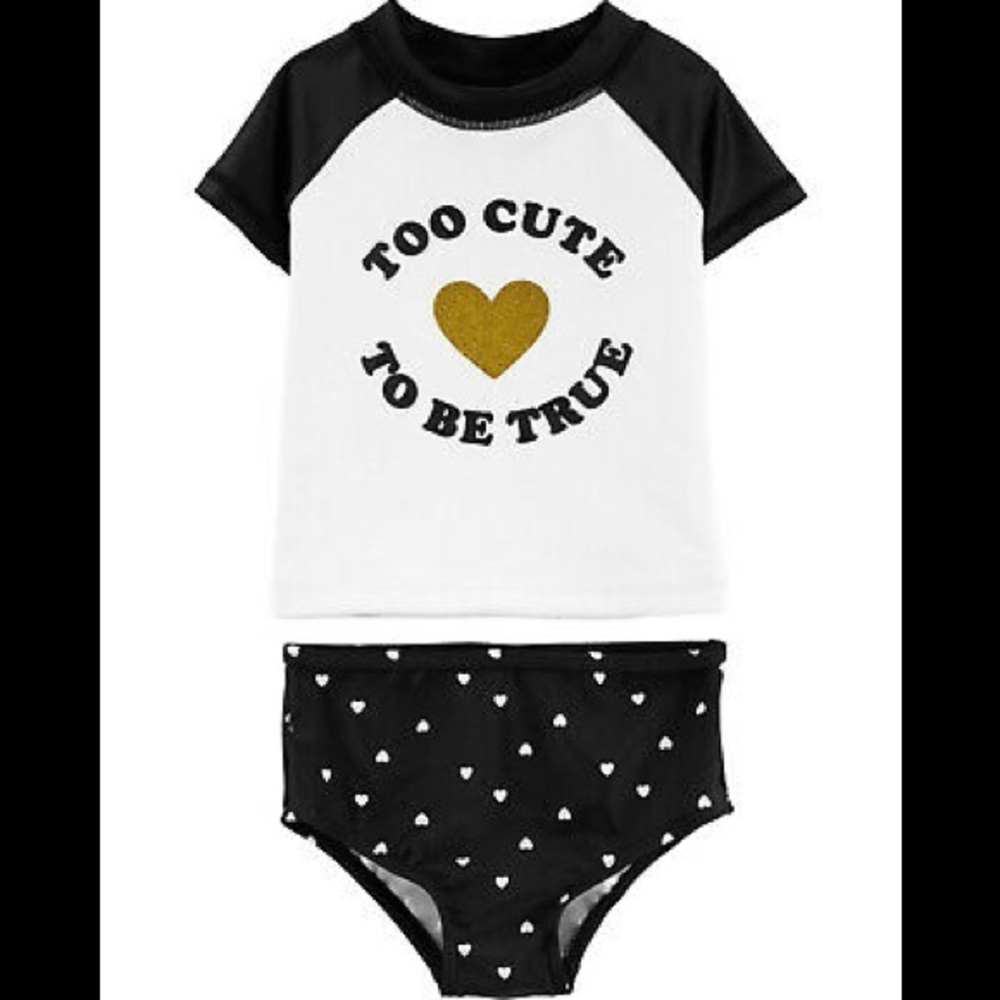 🎁NWT! Carter’s rashguard/swim suit set !